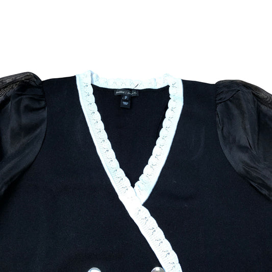 River Island Black Dress Sheer Sleeve Lace Detailing