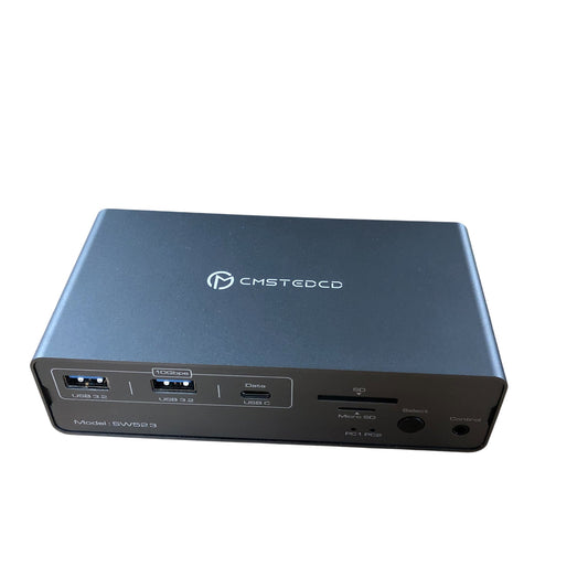 CMSTEDCD Docking Station JHS-UK-SW523 USB-C HDMI DP KVM Dual Monitor