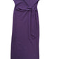 River Island Midi Dress UK8 Women's Purple Waffle Knit With Belted Waist