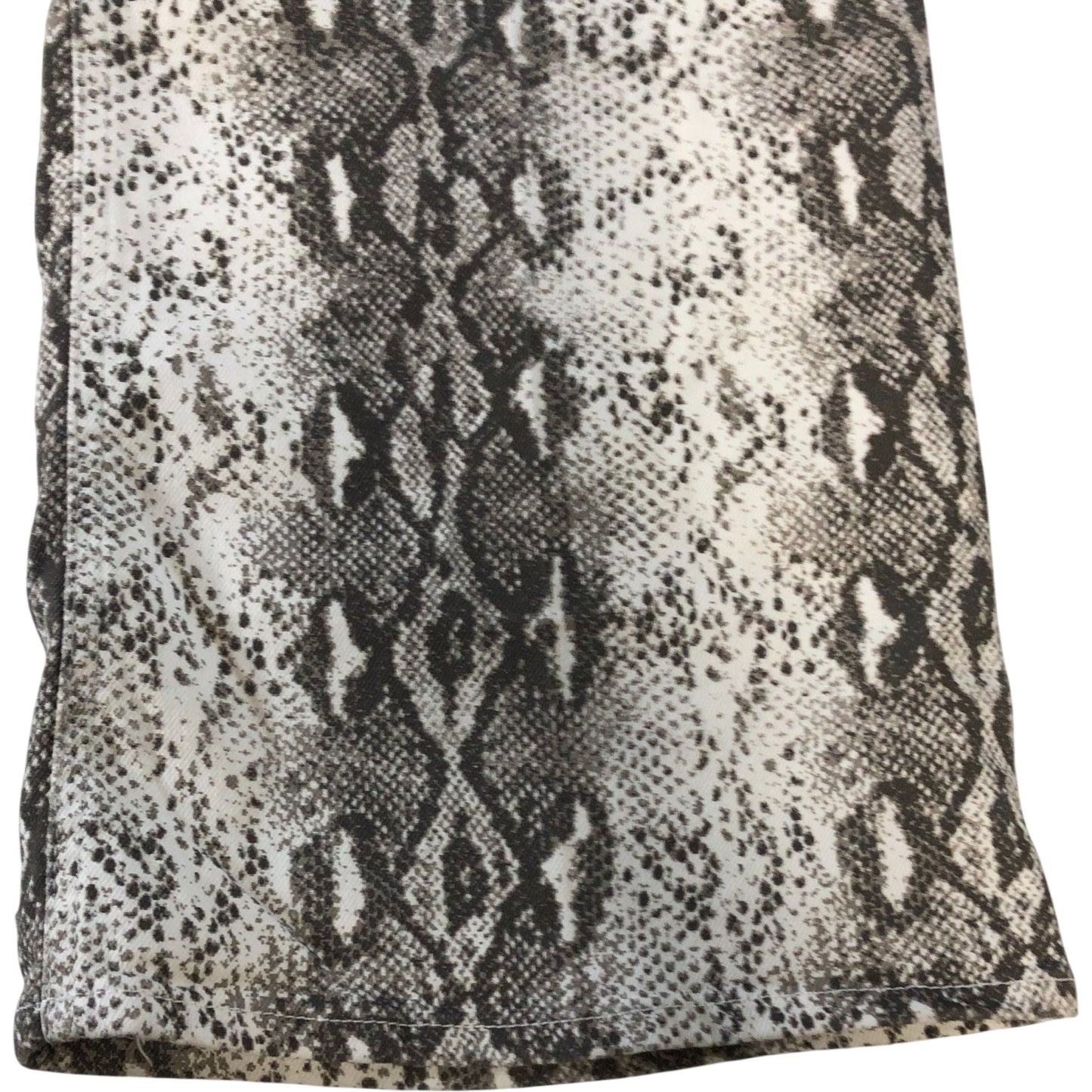 River Island Snake Print Trousers Women's Casual Wide Leg Style UK16