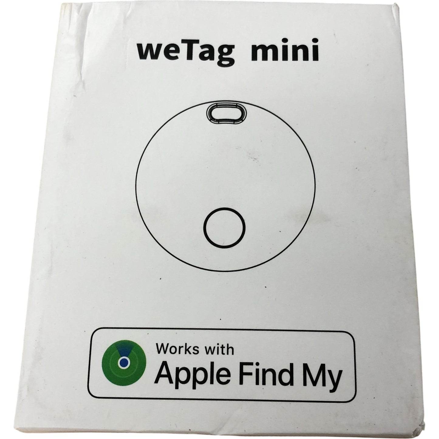 weTag Mini Bluetooth Tracker 4 Pack Compatible With Apple Find My App Black