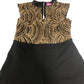 Jumpsuit Women's Black Gold Embellished Evening Wear UK10