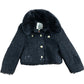River Island Mini Black Fur Collar Coat 18-24 Months Girls Outerwear Fashion