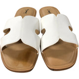 Linzi Women's Slide Sandals UK6 White Synthetic Casual Open Toe Footwear