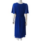 Lauren Ralph Lauren Polka Dot Wrap Dress Size 10 Women's Blue Short Sleeve