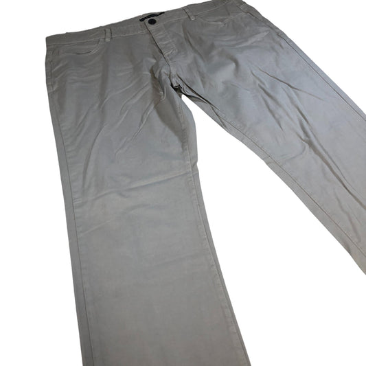 French Connection Chinos 40W 30L Men's Beige Cotton Trousers