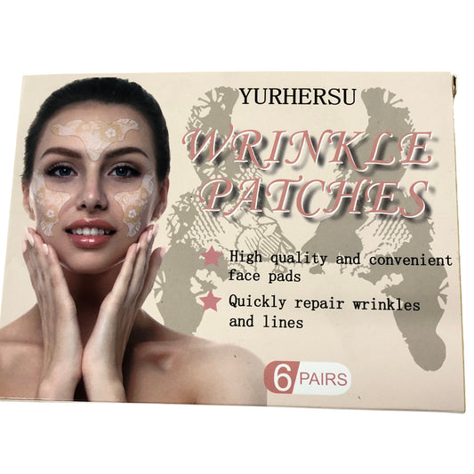 Yurhersu Wrinkle Patches 6 Pairs Anti Aging Facial Face Pads Repair Lines