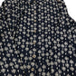 Long Sleeve Midi Dress UK12 Women's Navy Floral Pattern Organic Cotton
