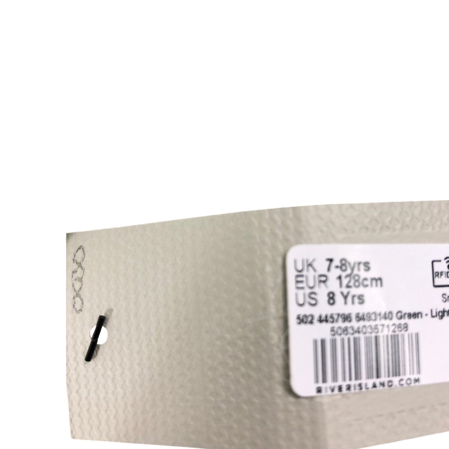 River Island Girls Cardigan UK7-8 Light Green Knitted Lace Style Sweater