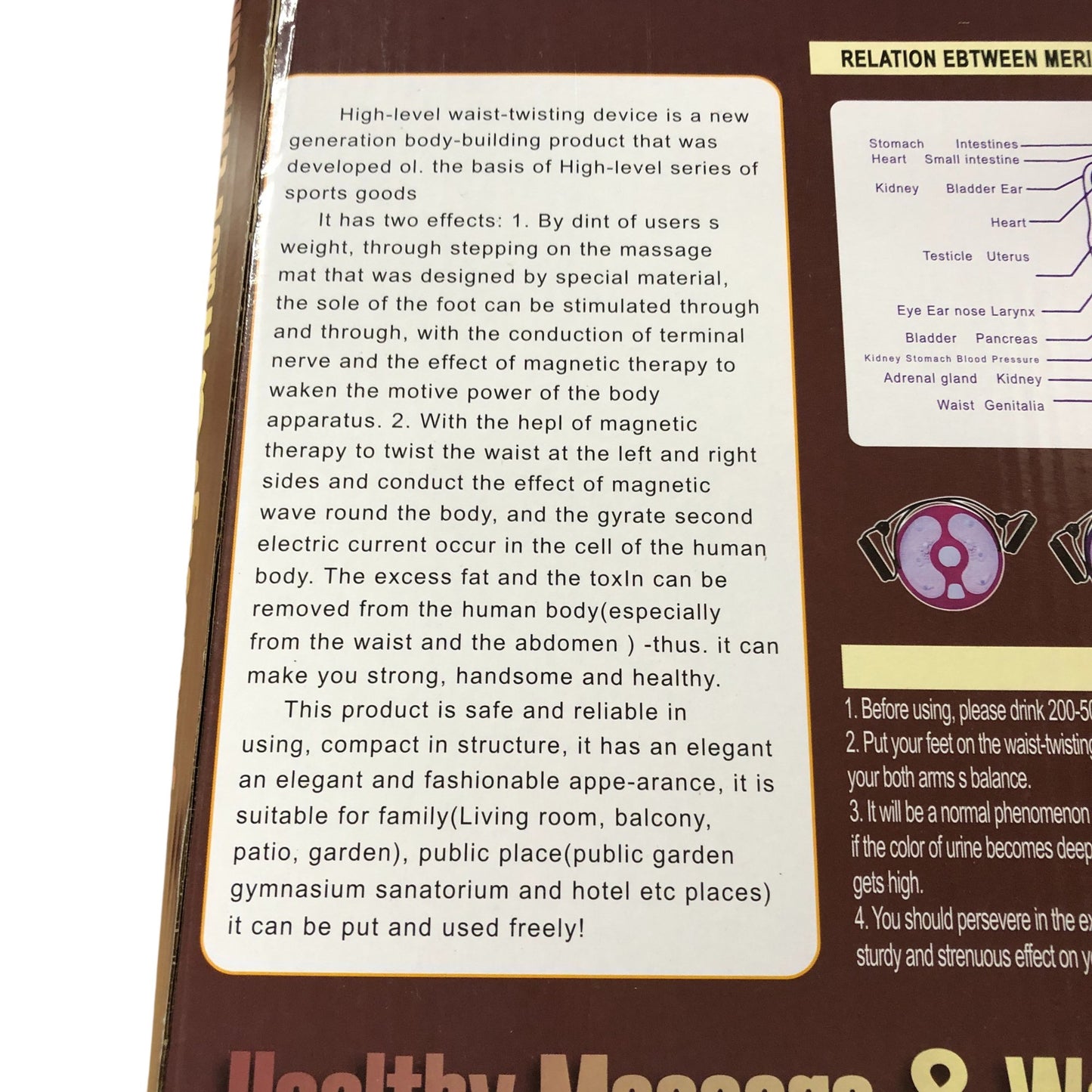 Waist Twisting Disc Healthy Massage Equipment Exercise Tool Home Gym Use