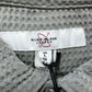 River Island Waffle Shirt L Men's Pale Khaki Casual Top Long Sleeve Button Up