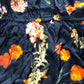 Baukjen Floral Maxi Dress Size UK 12 Women's Long Sleeve Viscose Black