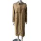 Branded Women's Trench Coat Size UK12 Beige Long Sleeve Lightweight Jacket