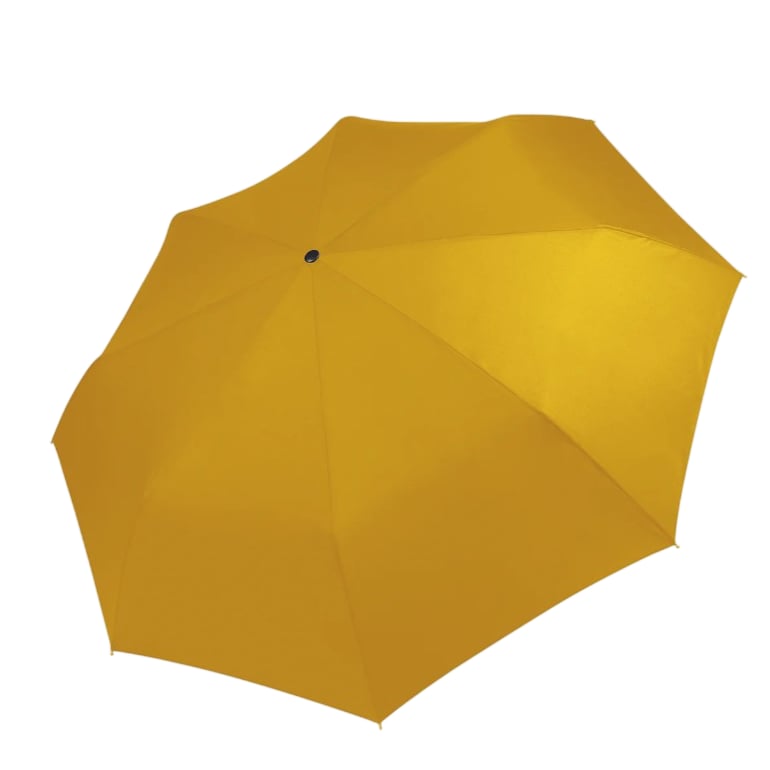 LFLFWY Compact Automatic Open Yellow Umbrella Eco Friendly Recycled PET
