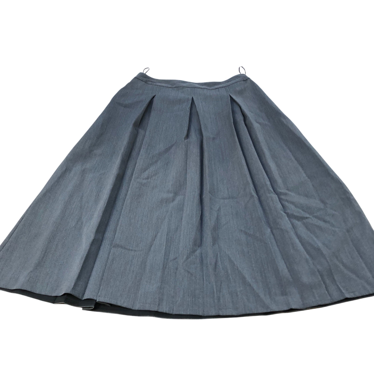 River Island Women's Grey Pleated Midi Skirt Size 14
