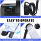 Portable Shower Rechargeable Black With Digital Display Adjustable Water Modes