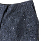 Branded Black Lace Sequin Flared Trousers - Size 16R