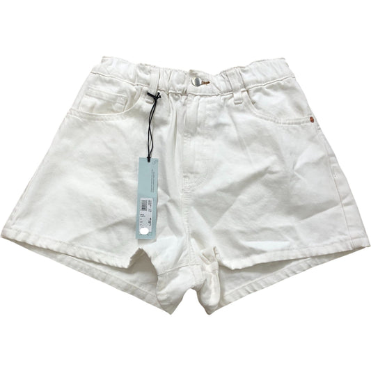 River Island Denim Specialist Women's White Shorts Size 6 Comfortable Fit
