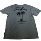 Tokyo Laundry T-Shirt Men's Size M Grey Palm Print Cotton Short Sleeve