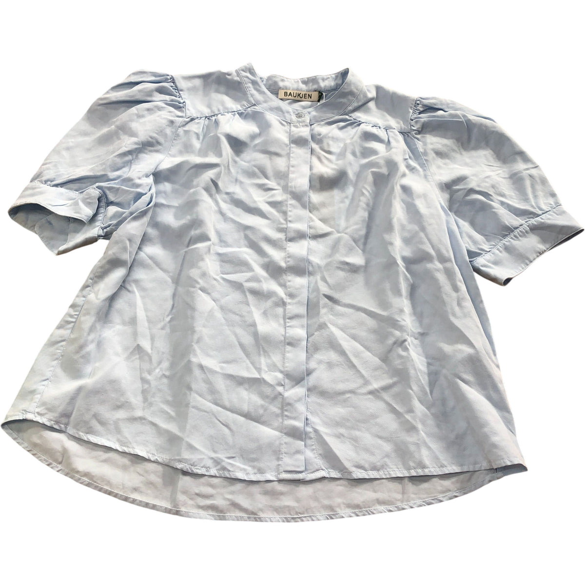 Baukjen Ann Short Sleeve Blouse Ice Blue Size 12