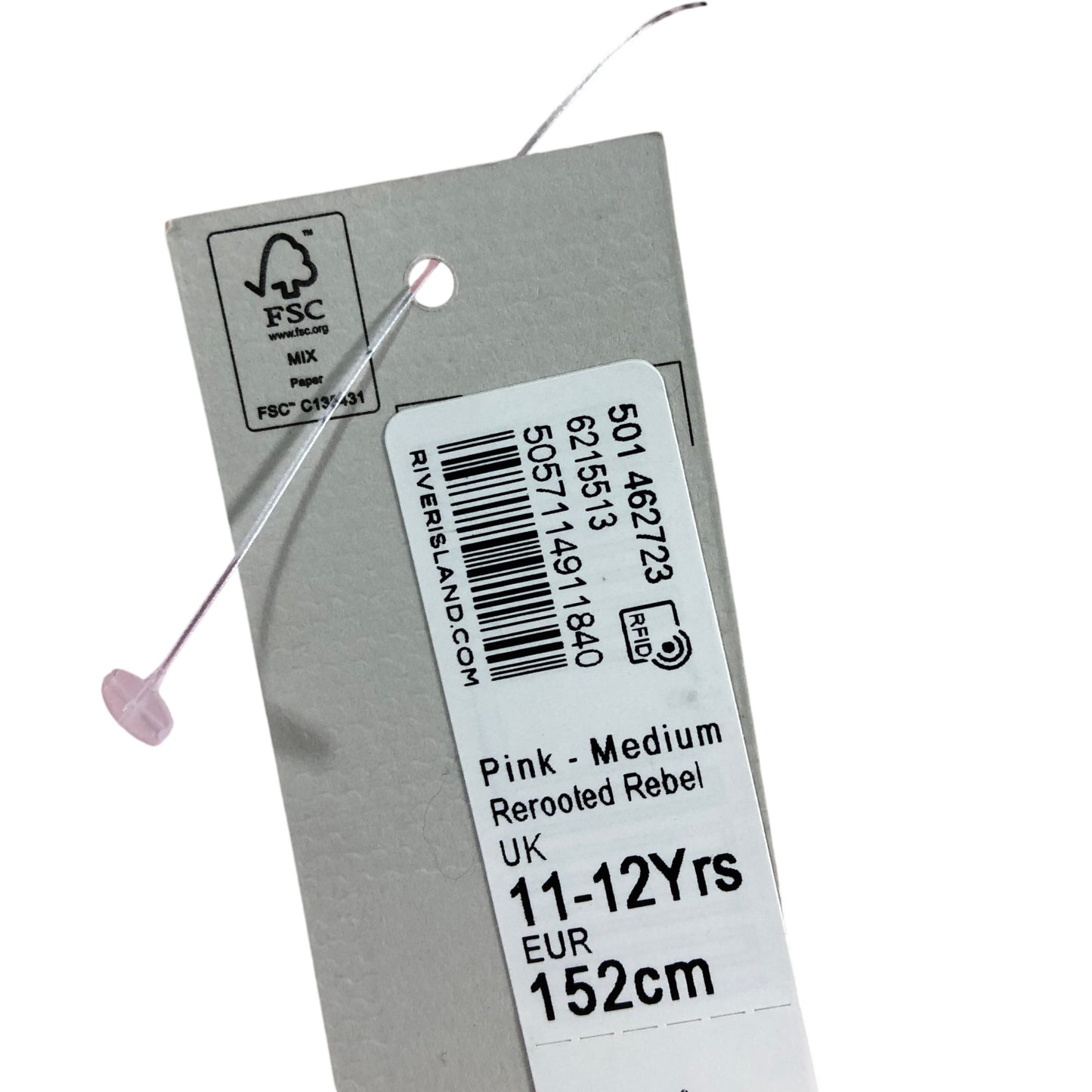 River Island Off The Shoulder Top Pink Medium 11-12 Years Girls