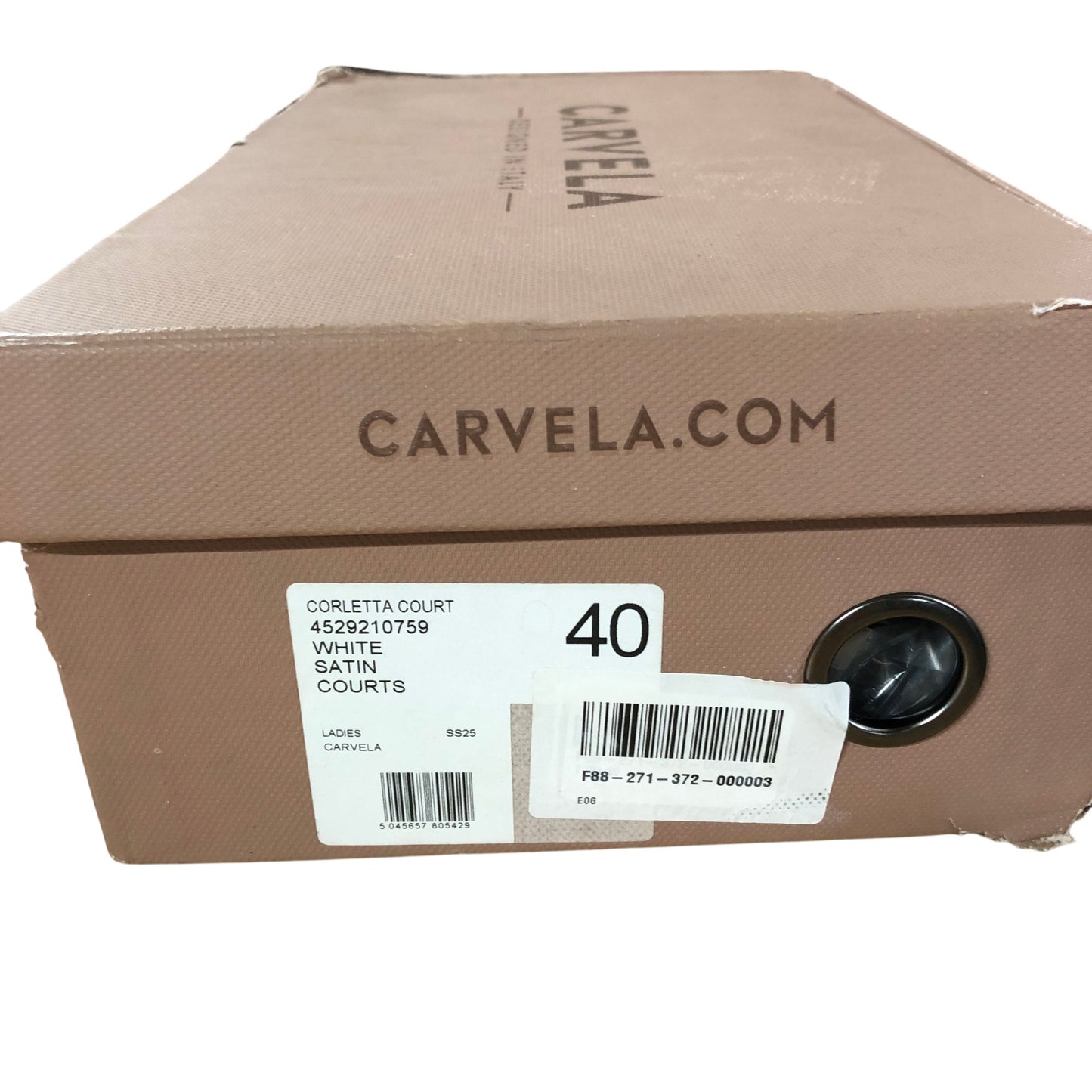 Carvela Corletta Court Heels UK 6.5 Women's Satin White Chic Elegant Design