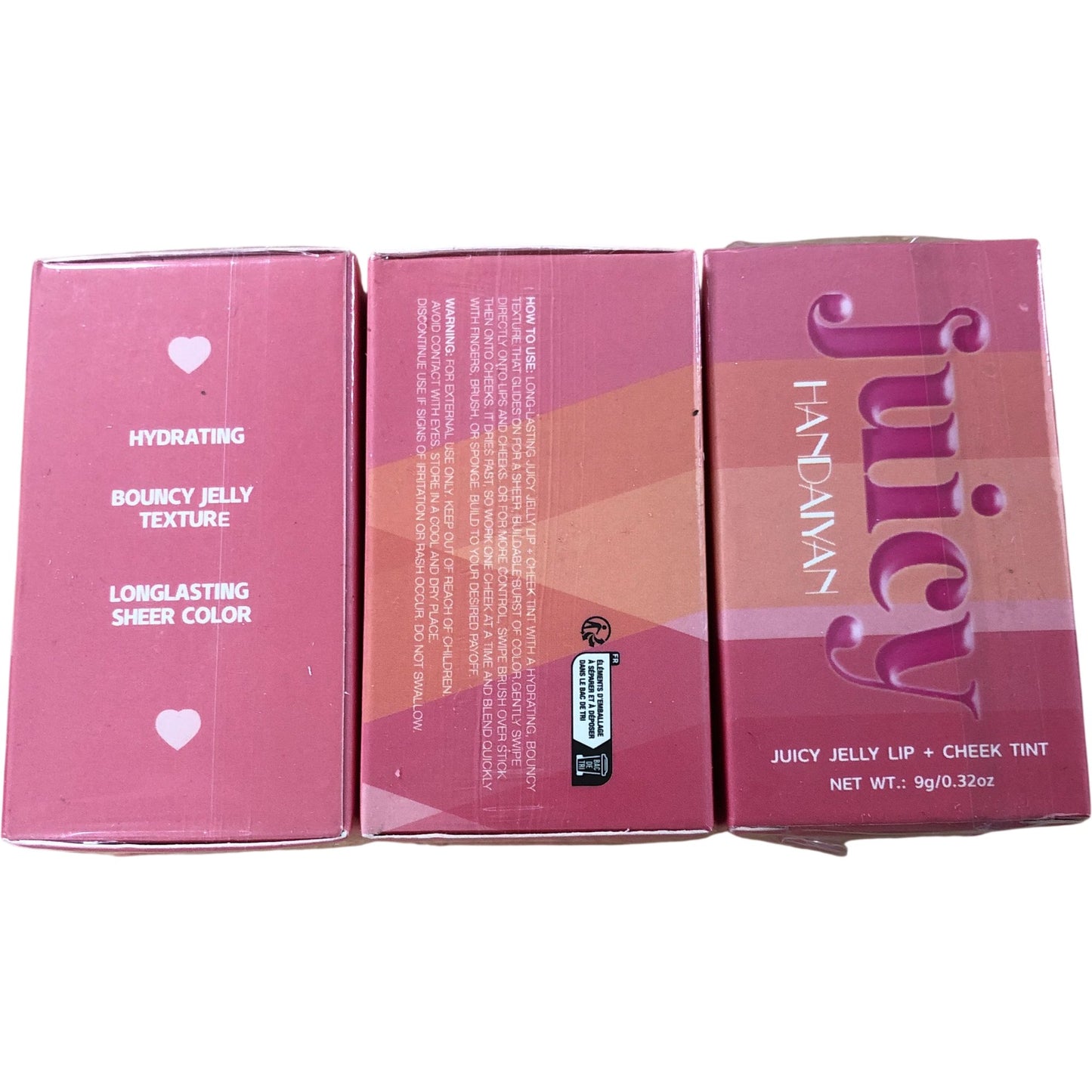 Juicy Handaiyan Juicy Jelly Lip Cheek Tint Hydrating Three Colours