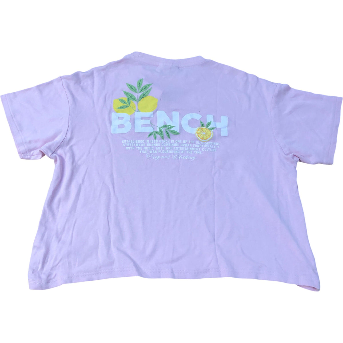 Bench Boxy Fit Cropped Pink T-Shirt Size M