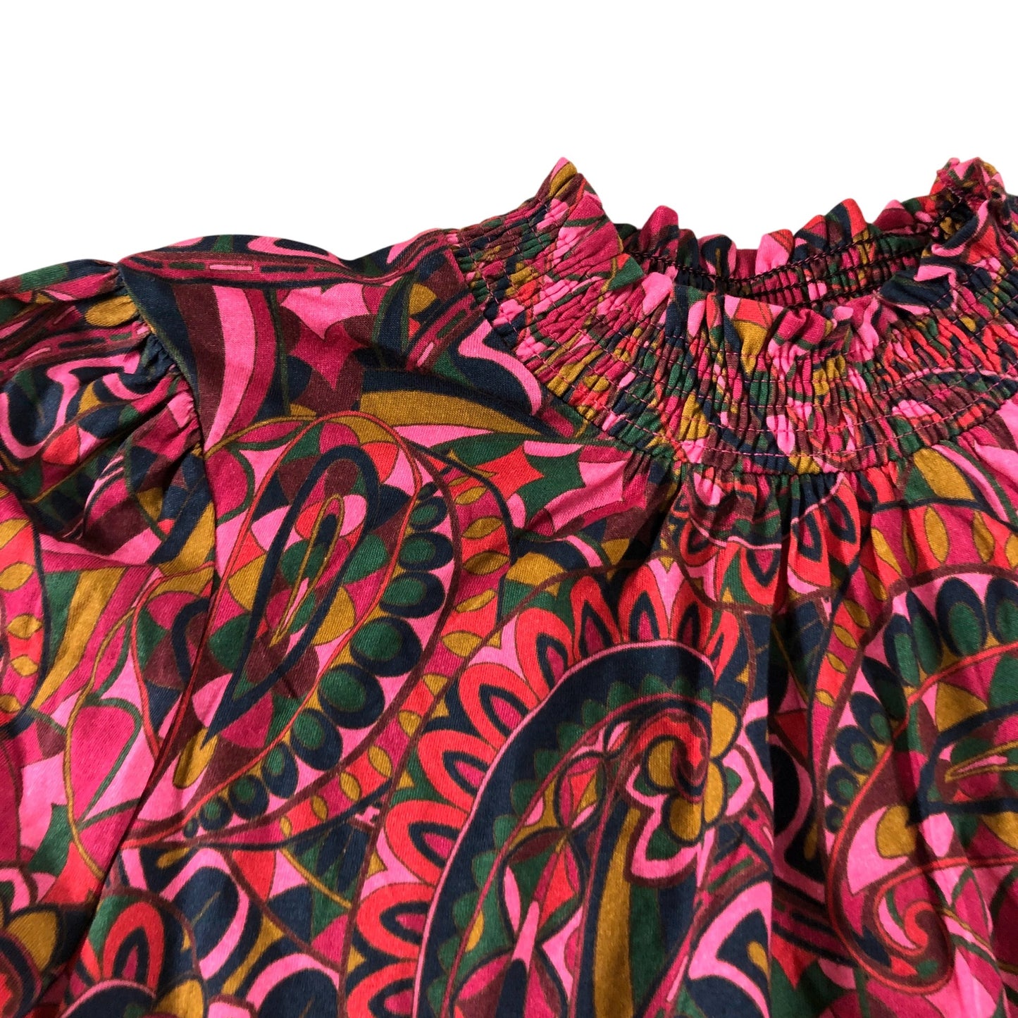 Boden Pink Paisley Long Sleeve Top - Size 12