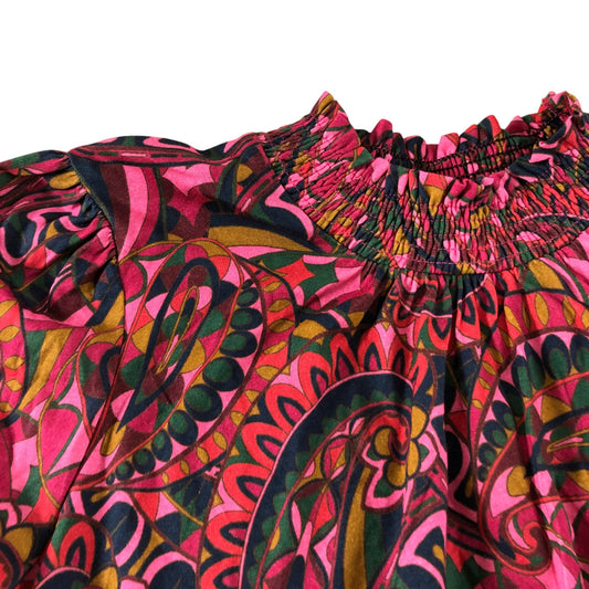 Boden Pink Paisley Long Sleeve Top - Size 12
