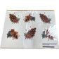 Christmas Pinecone Window Clings 4 Sheets