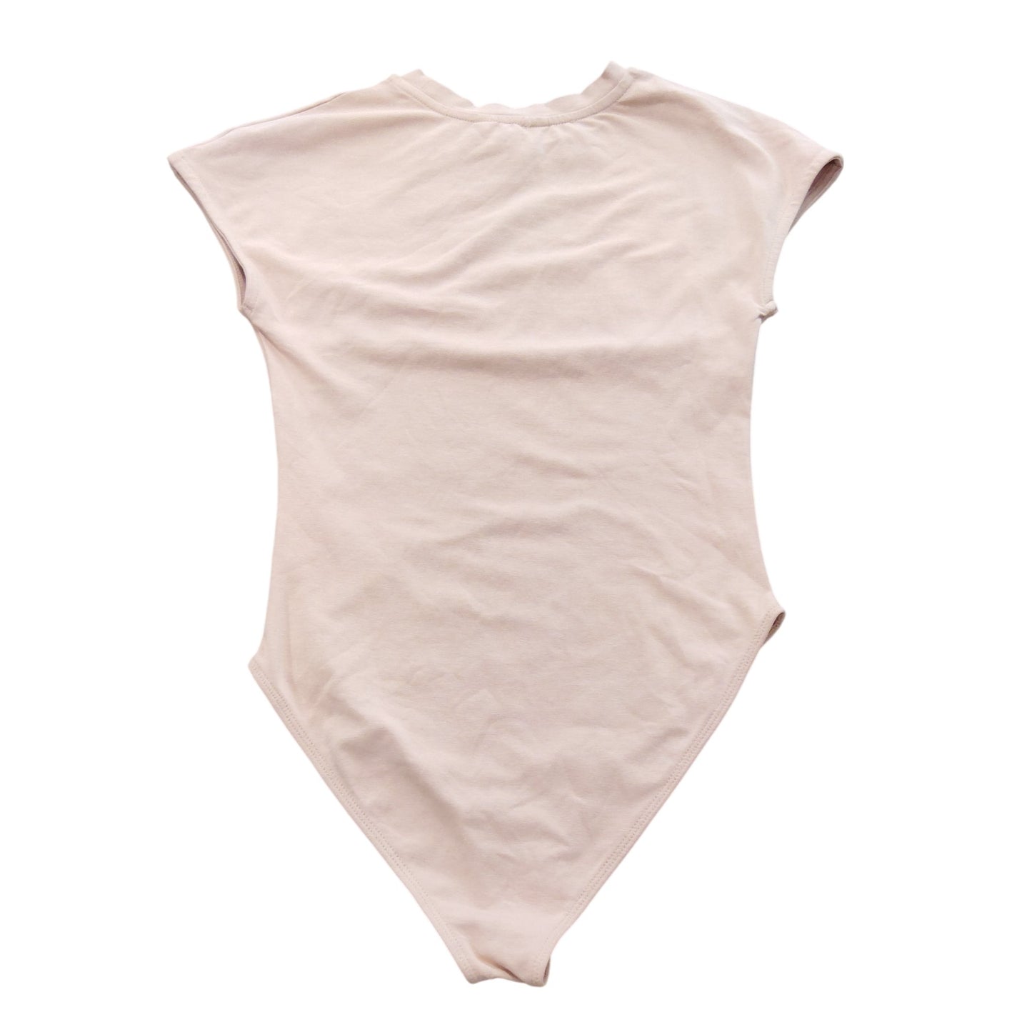 River Island Women's Bodysuit UK6 Light Pink Cap Sleeve Comfort Fit