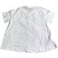 All Saints Girls Ruched T-Shirt Size 5-6 Years White Short Sleeve Top