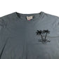 Tokyo Laundry T-Shirt Men's Size M Grey Palm Print Cotton Short Sleeve