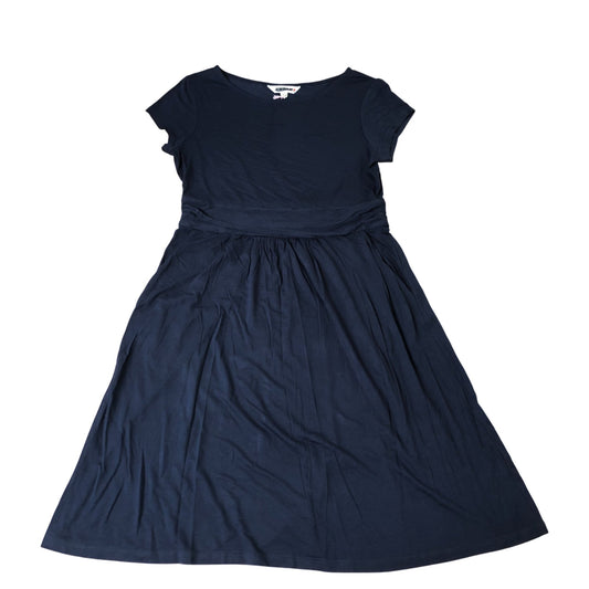 Women's Casual Short Sleeve Dress Size 12 Navy Blue T-shirt Style