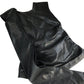 River Island Black Faux Leather Scarf Top Women’s Sleeveless Stylish Blouse