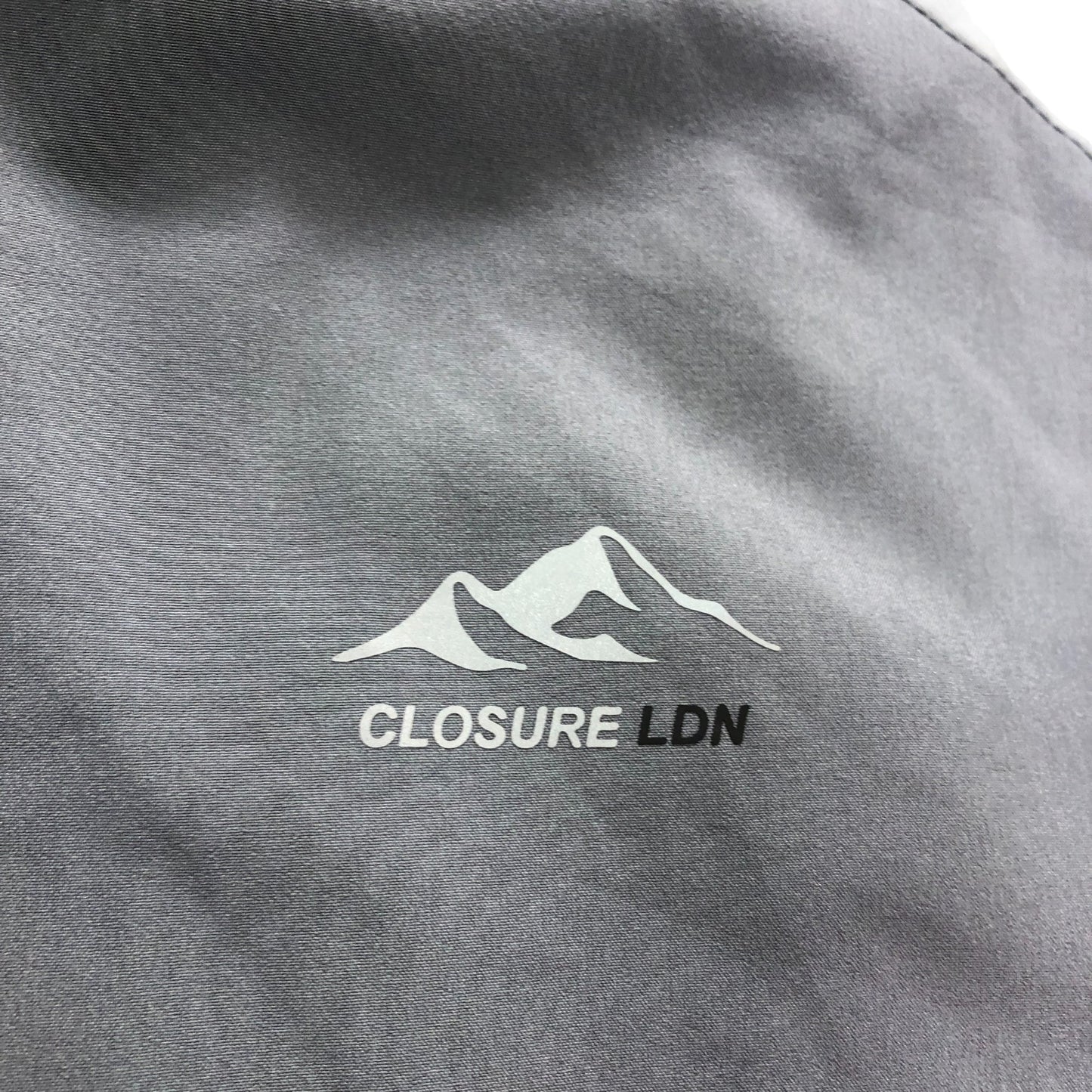 Closure London Grey Hooded Track Jacket - Size Medium