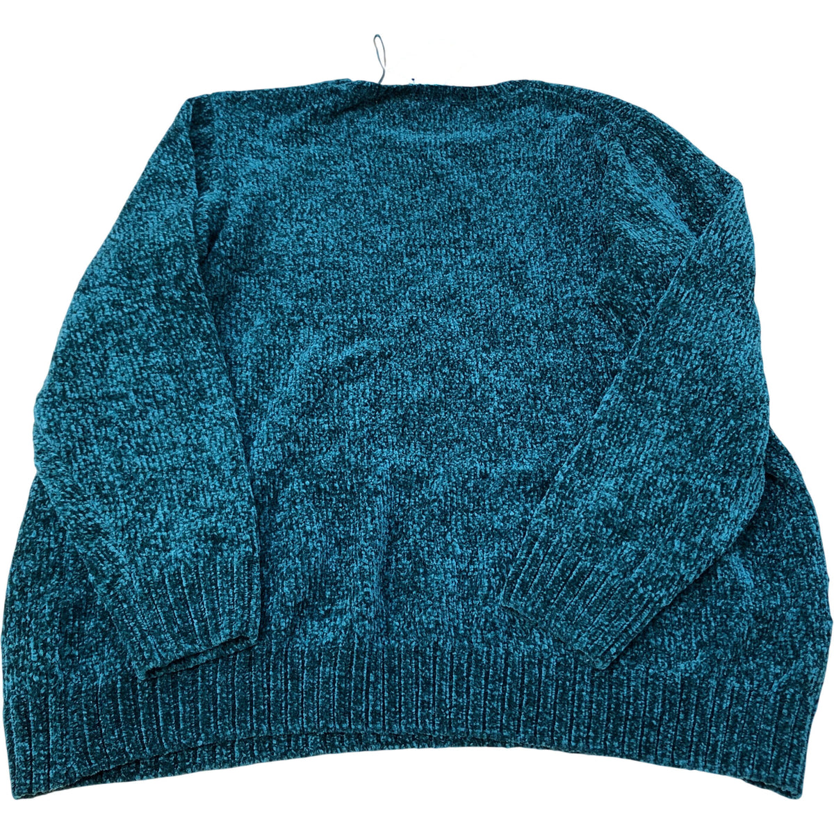 Green Sweater UK Size 22 Women's Knit Jumper Bow Embroidery