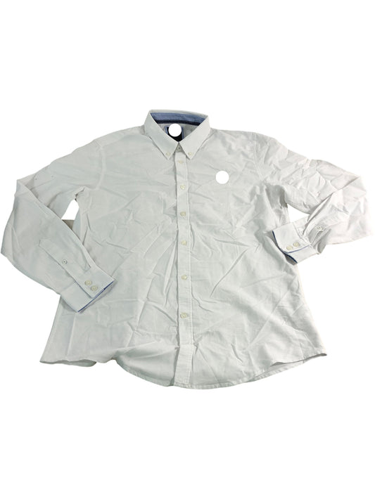 Branded Slim Fit White Shirt Size L Men's Cotton Smart Casual