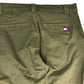 Tommy Jeans Chinos 36x30 Men's Casual Olive Green Stretch Comfortable