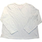 Long Sleeve White Cotton T-Shirt Size 18