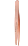 TWEEZERMAN Rose Gold Slant Tweezer Hand Filed Tips Stainless Steel