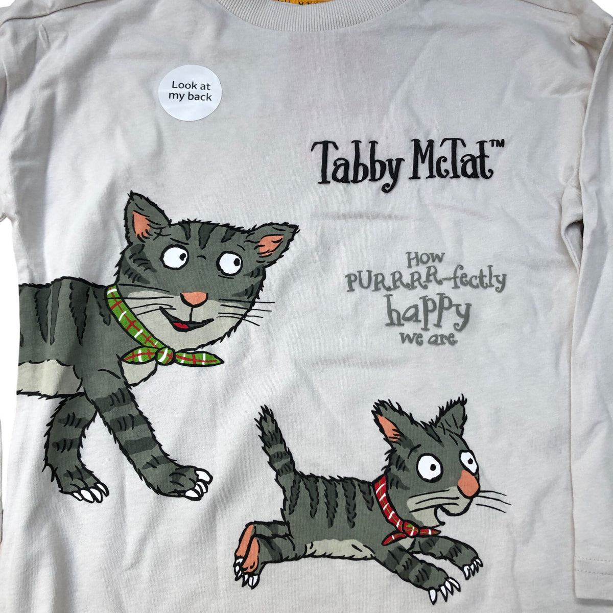 Tabby McTat Long Sleeve T-Shirt Boys Cotton Cute Cat Design