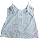 Rokit Camisole Women's White Polka Dot Lingerie Adjustable Straps One Size