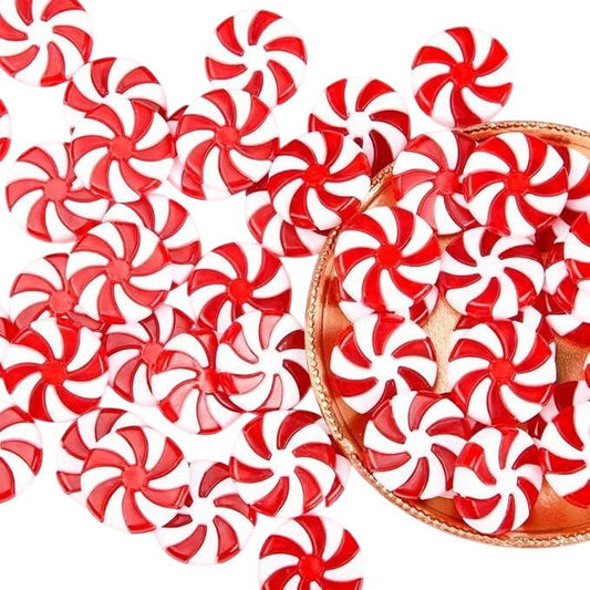 Holiday Peppermint Candy Decorations 50 Pieces