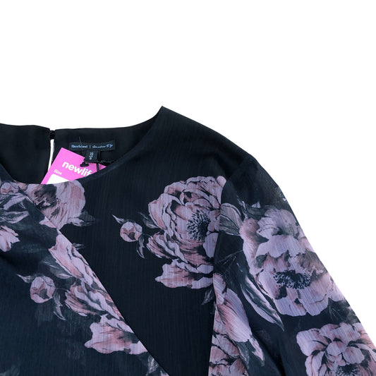River Island Floral Print Mini Dress Size 12