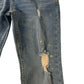 River Island Distressed Skinny Jeans Size 8 Years Light Blue Ripped Denim