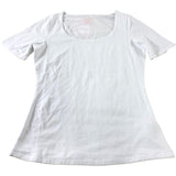 Boden White Short Sleeve Scoop Neck T-Shirt - Size 10