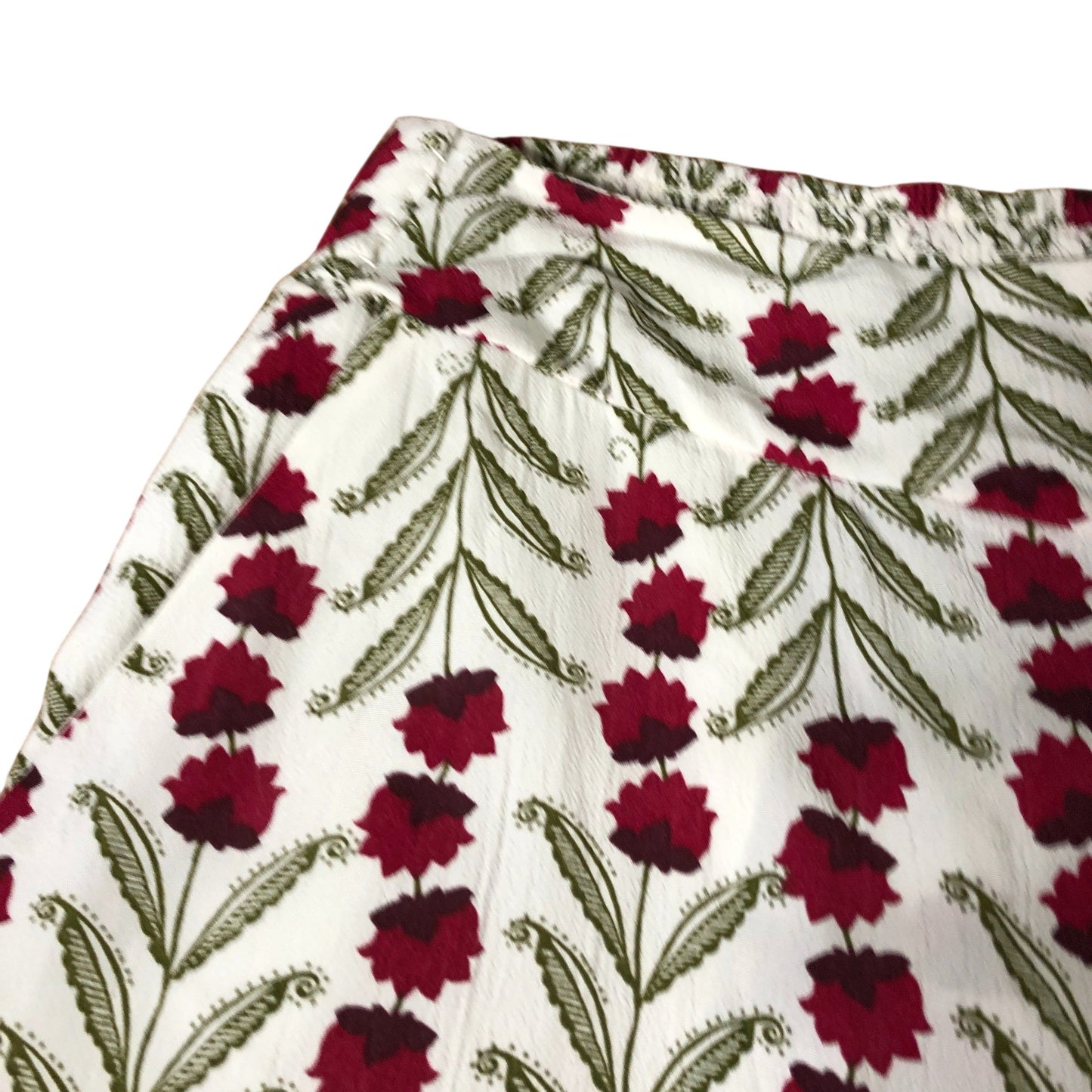 Branded Floral Print Wide Leg Trousers - Size 18