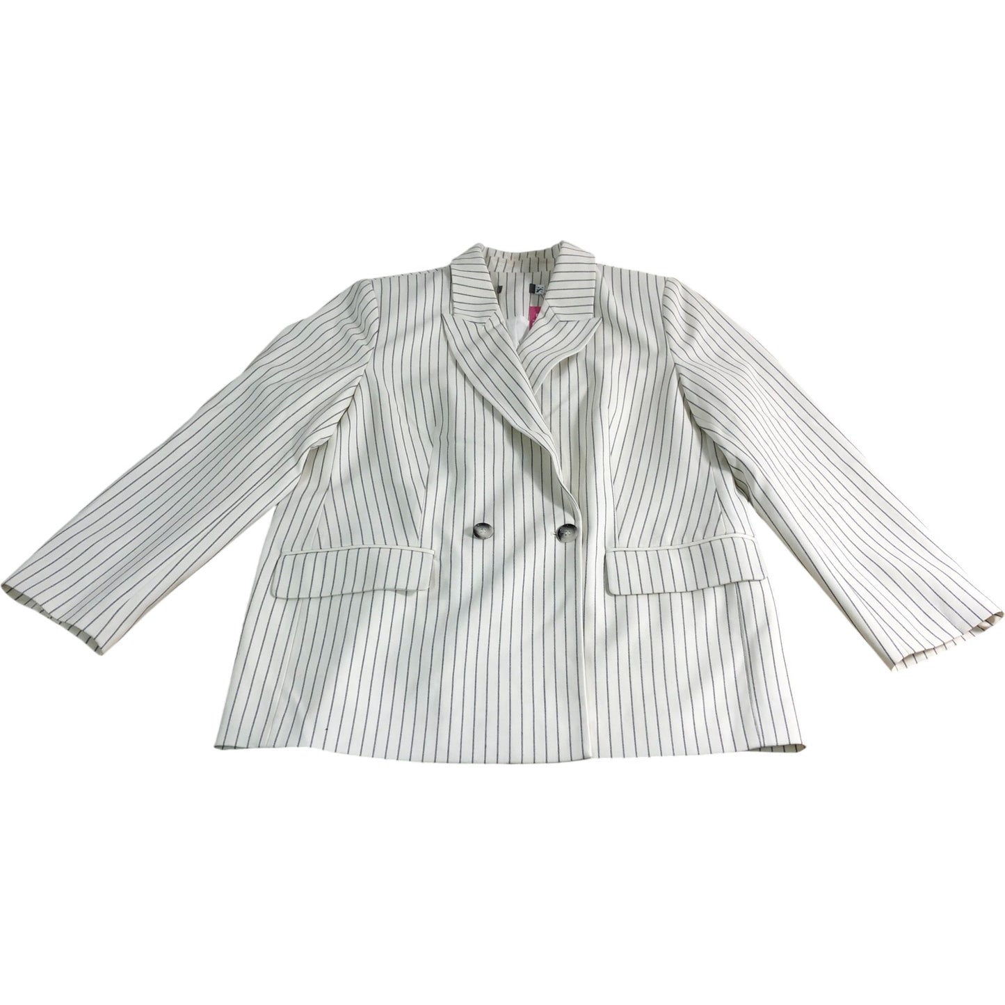 Branded Ivory Pinstripe Blazer UK16